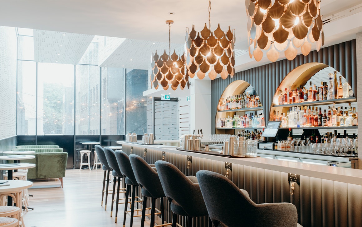 interior of dawn bar